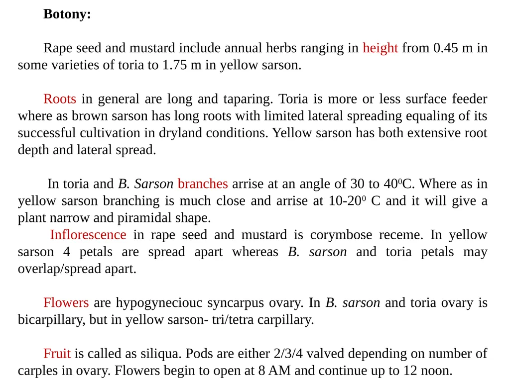Rapeseed and Mustard (Brassica spp.) Rapeseed and - slide 12 of 35