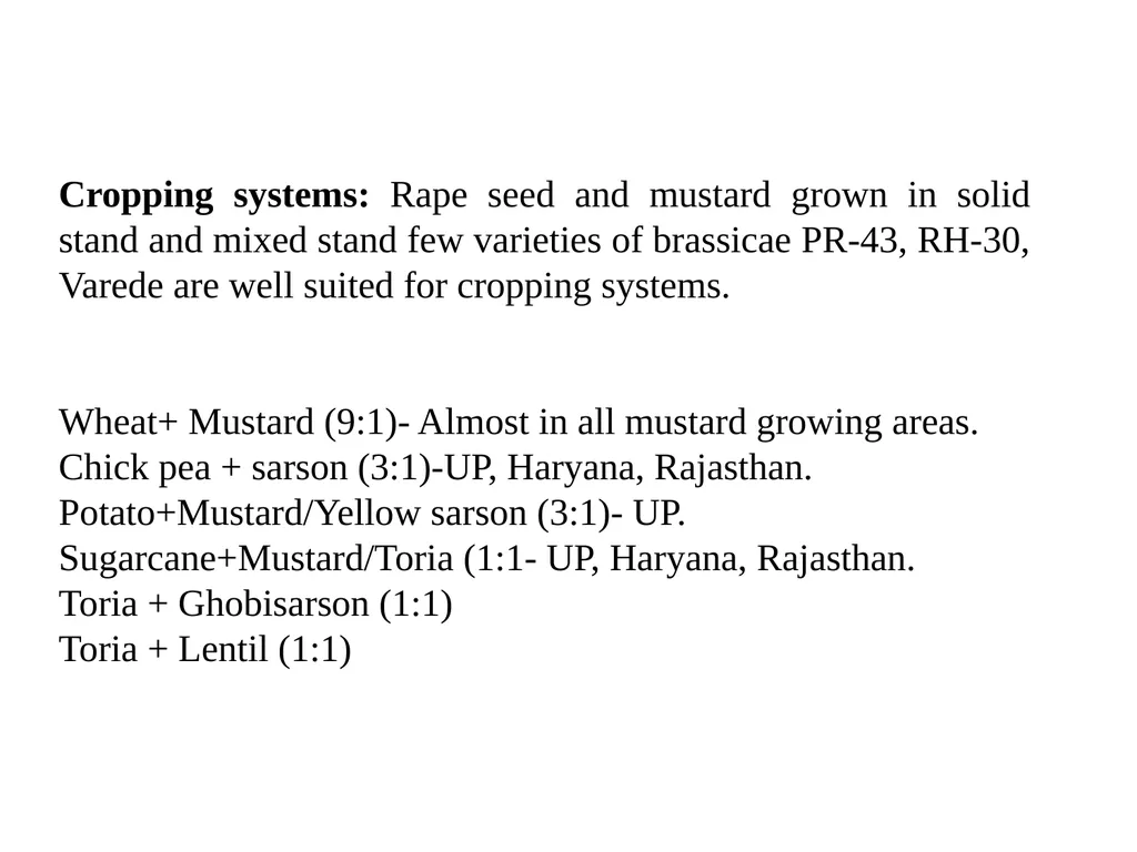Rapeseed and Mustard (Brassica spp.) Rapeseed and - slide 31 of 35