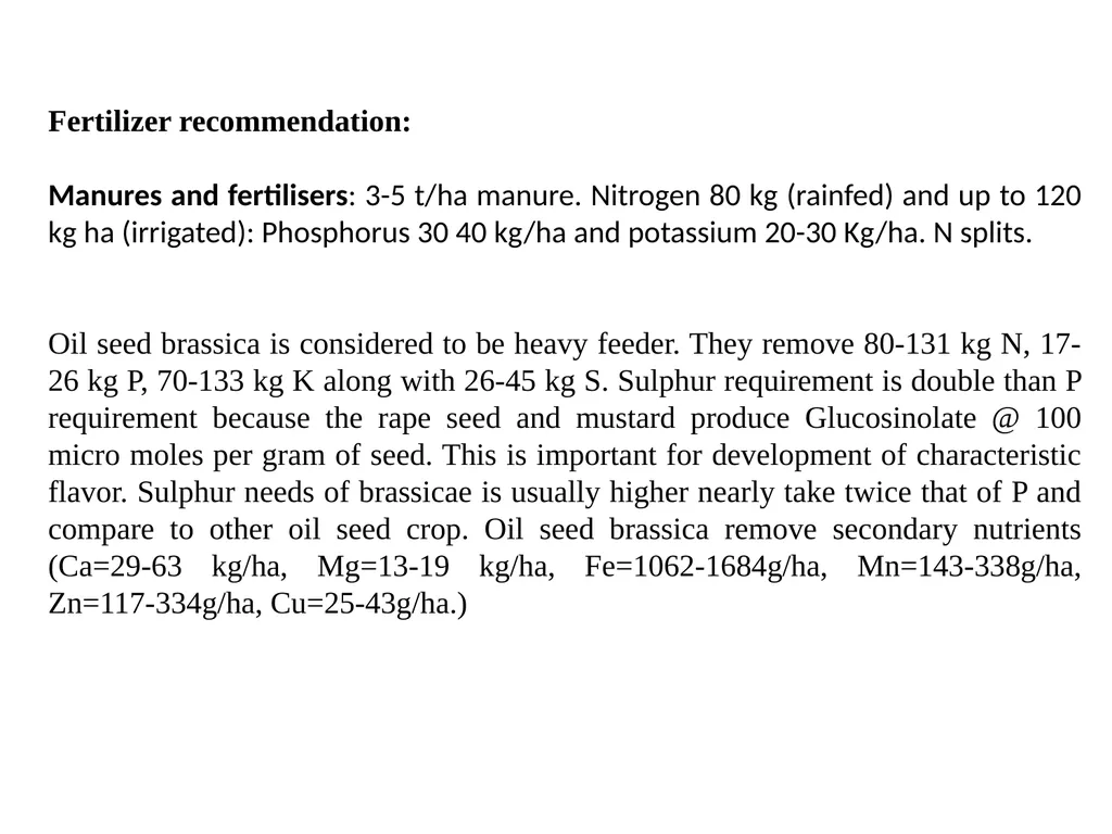 Rapeseed and Mustard (Brassica spp.) Rapeseed and - slide 26 of 35