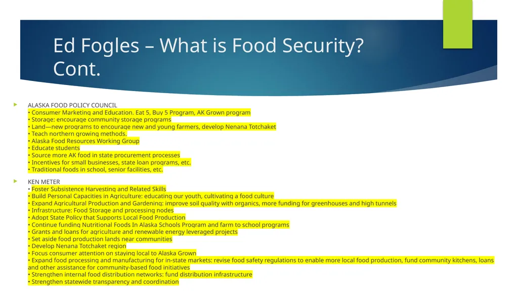Commonwealth North: Food Security Study Group - slide 27 of 37