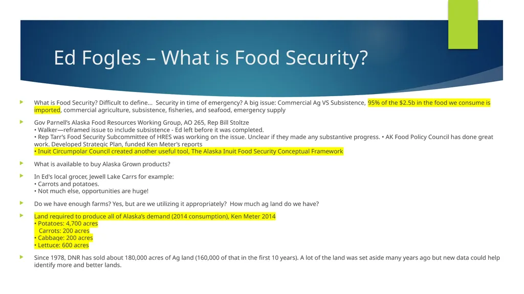 Commonwealth North: Food Security Study Group - slide 24 of 37