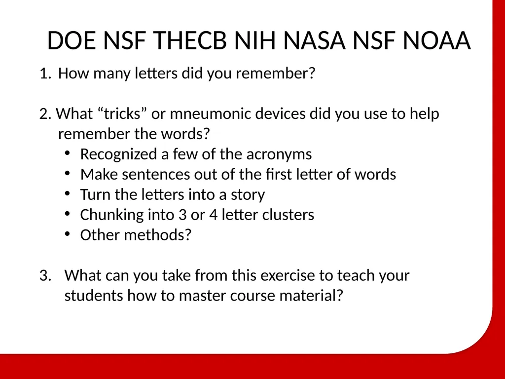 Peer Facilitator Workshop Donna L. Pattison How Do - slide 17 of 23