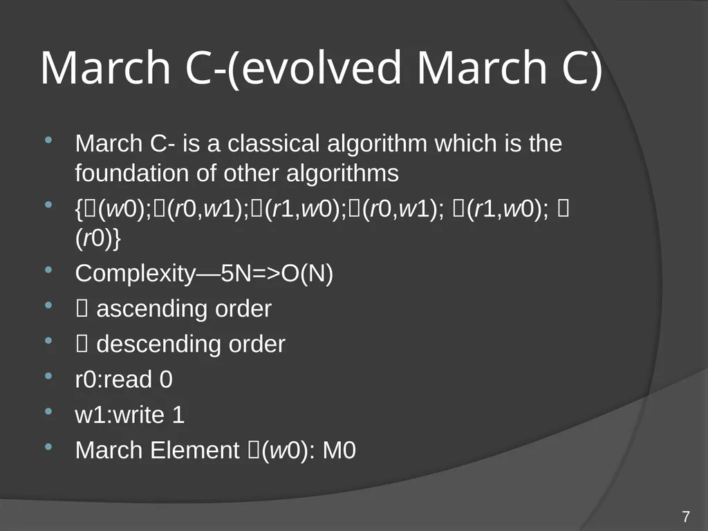 Memory testing methodologies For embedded memory - slide 7 of 11