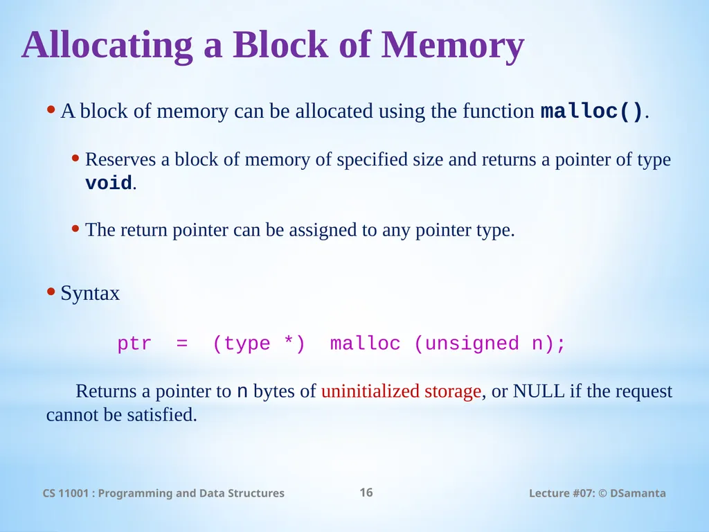 Debasis Samanta Computer Science & Engineering - slide 16 of 34