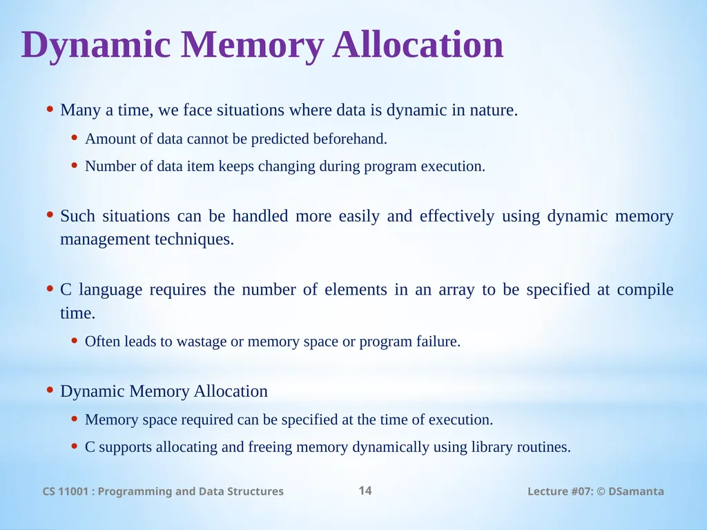 Debasis Samanta Computer Science & Engineering - slide 14 of 34