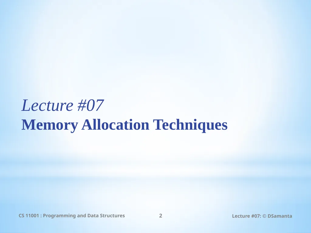 Debasis Samanta Computer Science & Engineering - slide 2 of 34