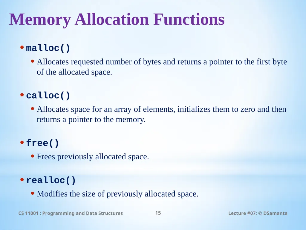 Debasis Samanta Computer Science & Engineering - slide 15 of 34