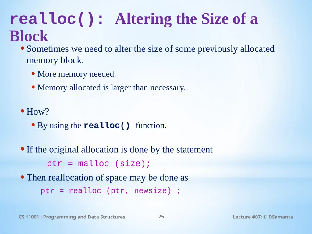Debasis Samanta Computer Science & Engineering - slide 25 of 34