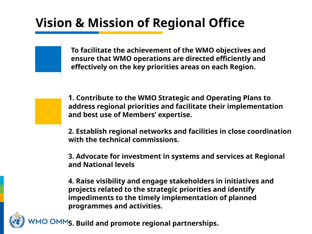 Role of WMO Regional Office for Africa in support - slide 6 of 18