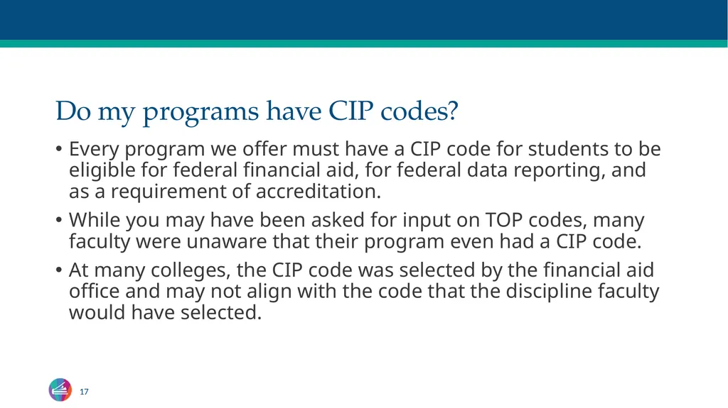 TOP Codes: What Are They? Craig Rutan, ASCCC Data - slide 17 of 38