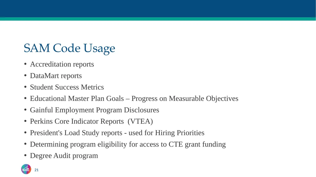 TOP Codes: What Are They? Craig Rutan, ASCCC Data - slide 21 of 38