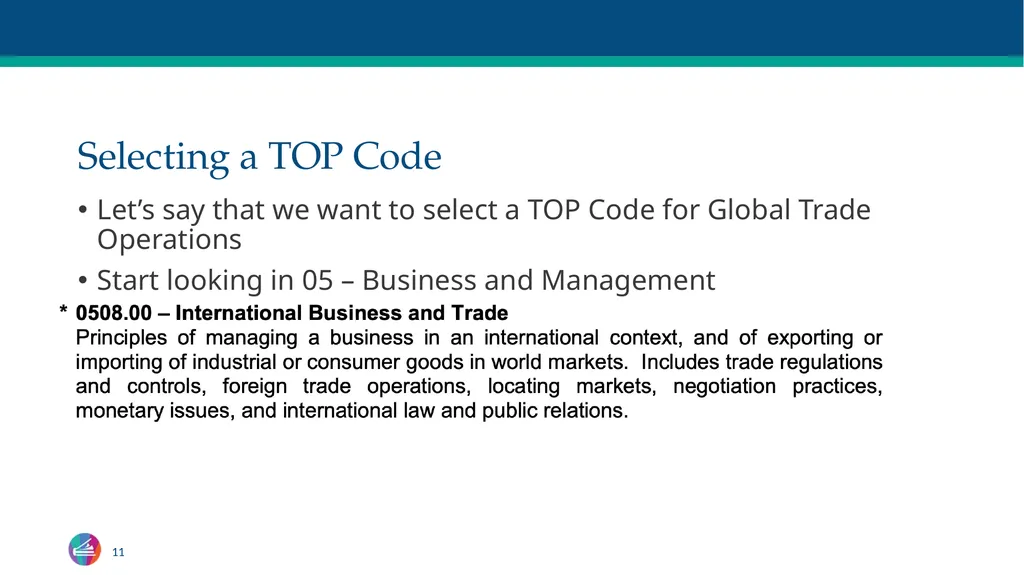 TOP Codes: What Are They? Craig Rutan, ASCCC Data - slide 11 of 38