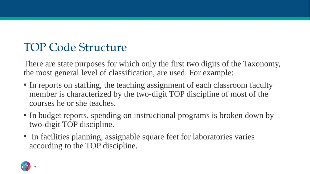 TOP Codes: What Are They? Craig Rutan, ASCCC Data - slide 9 of 38