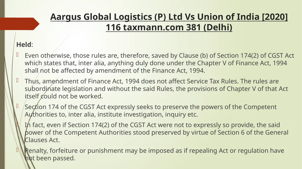 Important Judicial Pronouncements in GST CA - slide 28 of 132