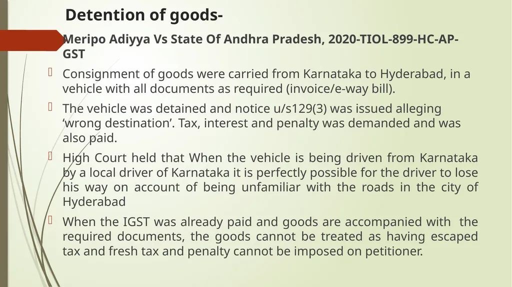 Important Judicial Pronouncements in GST CA - slide 112 of 132