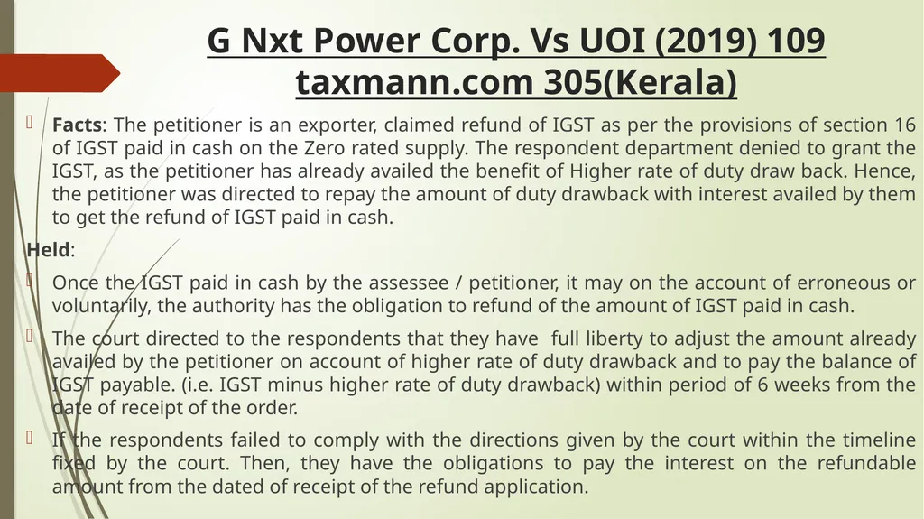 Important Judicial Pronouncements in GST CA - slide 78 of 132