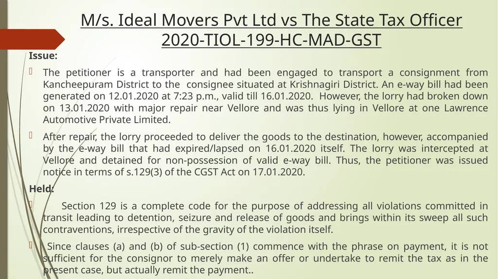 Important Judicial Pronouncements in GST CA - slide 13 of 132