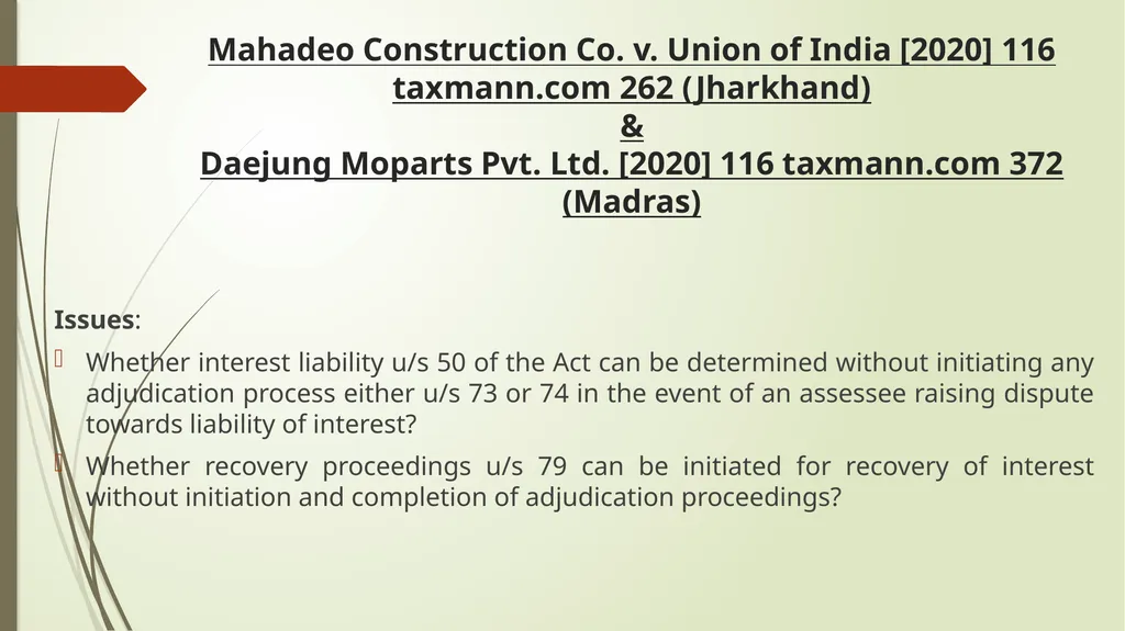 Important Judicial Pronouncements in GST CA - slide 85 of 132