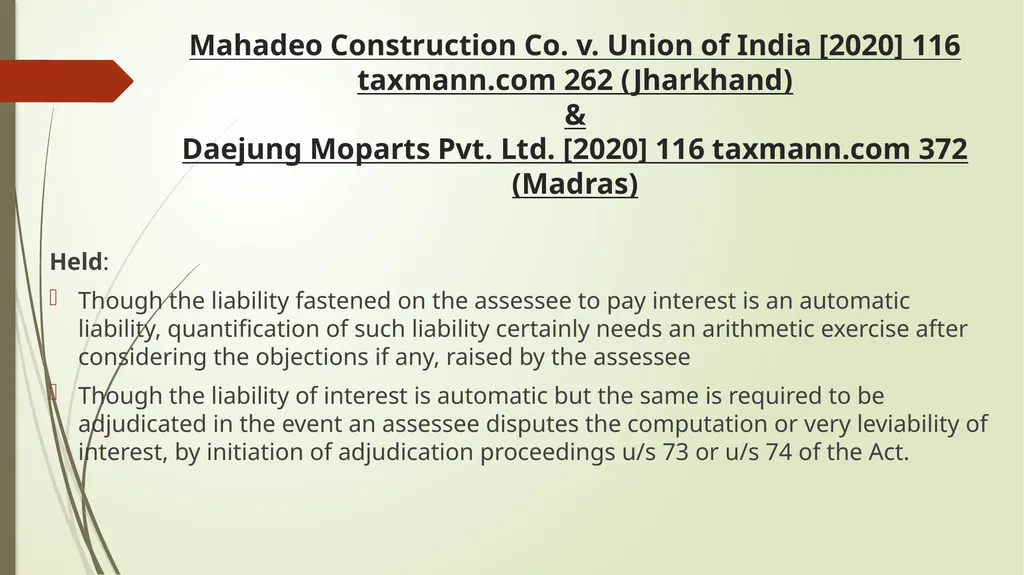 Important Judicial Pronouncements in GST CA - slide 88 of 132