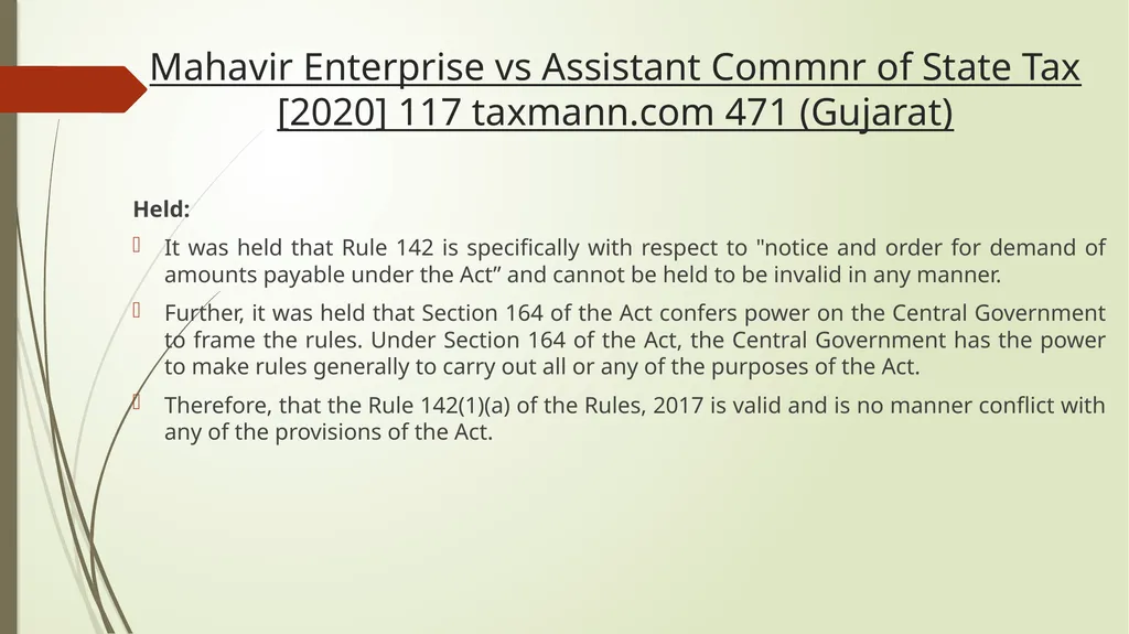 Important Judicial Pronouncements in GST CA - slide 20 of 132