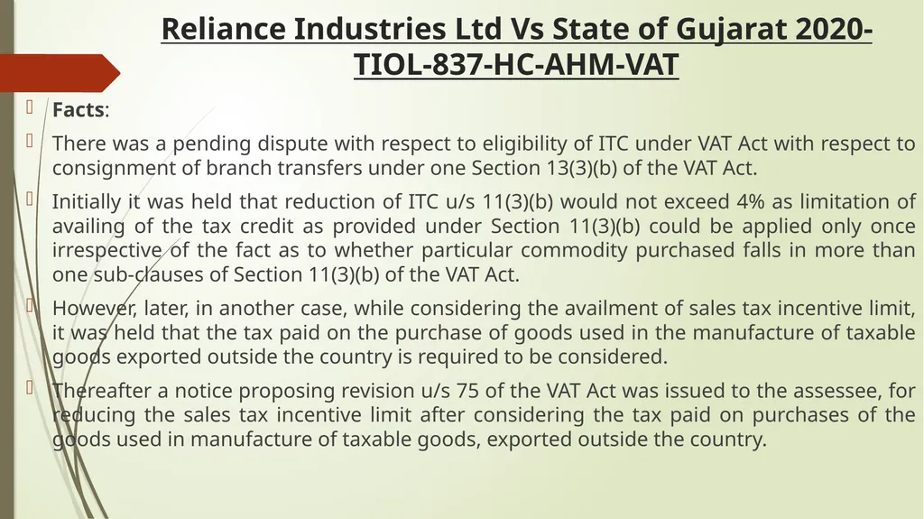 Important Judicial Pronouncements in GST CA - slide 22 of 132