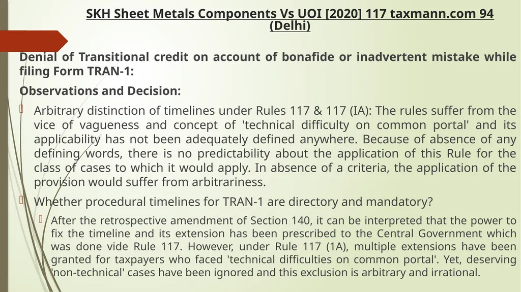 Important Judicial Pronouncements in GST CA - slide 48 of 132