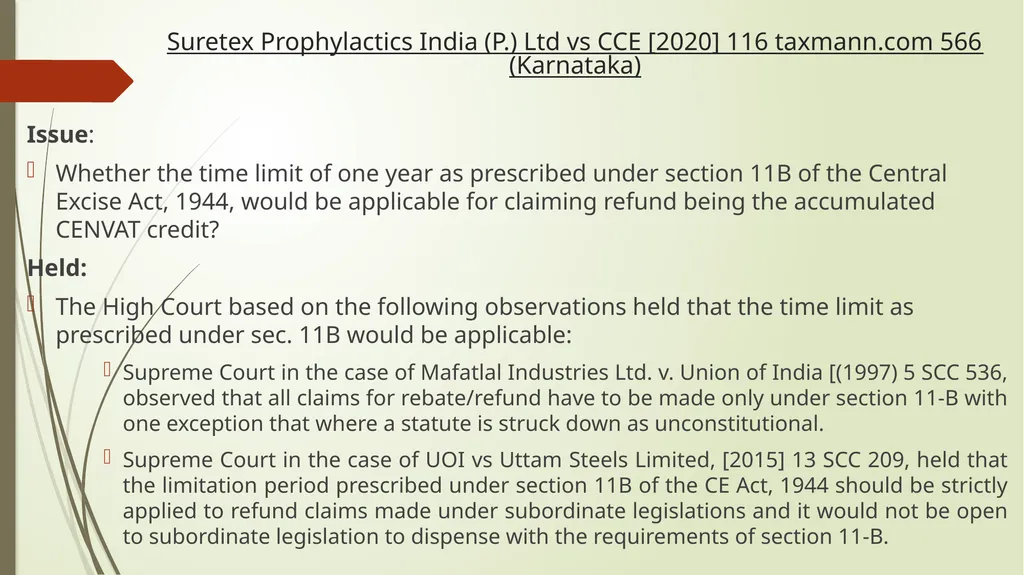 Important Judicial Pronouncements in GST CA - slide 73 of 132