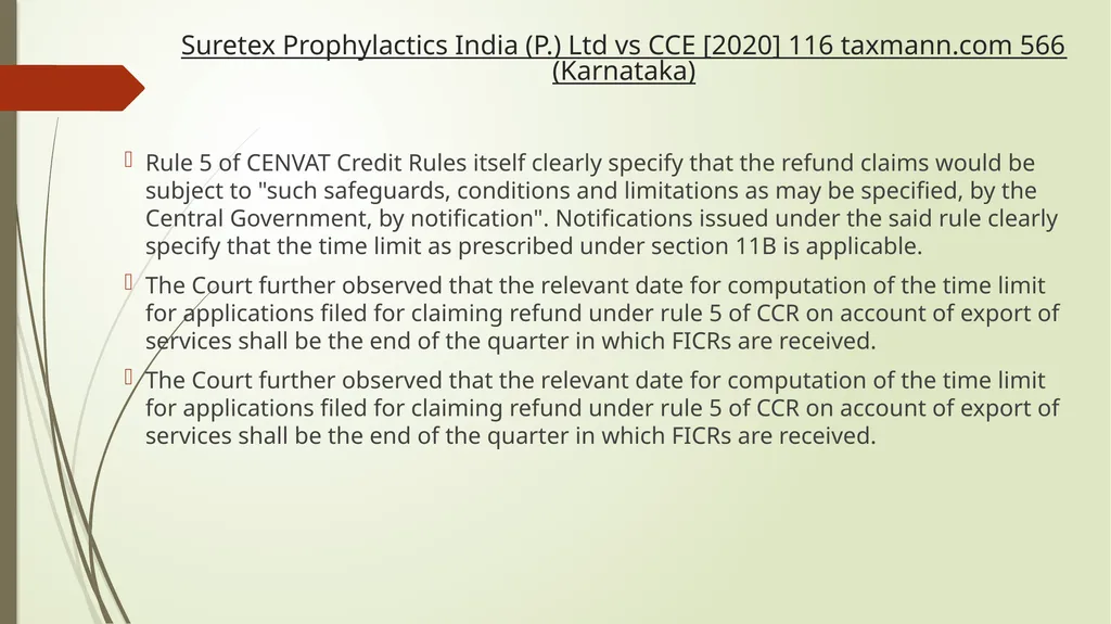 Important Judicial Pronouncements in GST CA - slide 74 of 132