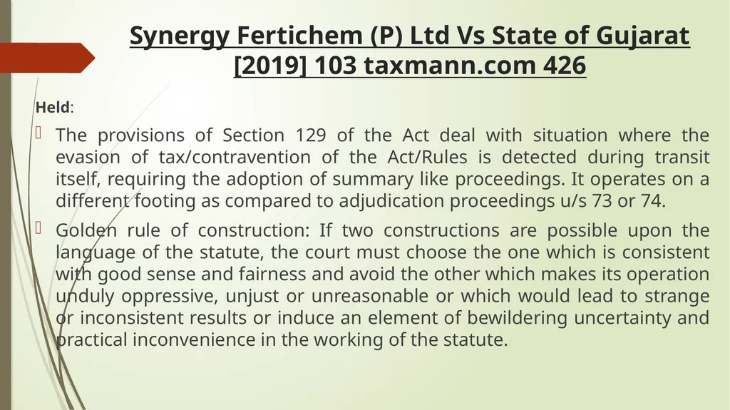 Important Judicial Pronouncements in GST CA - slide 111 of 132