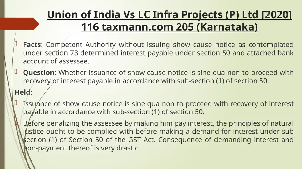 Important Judicial Pronouncements in GST CA - slide 84 of 132