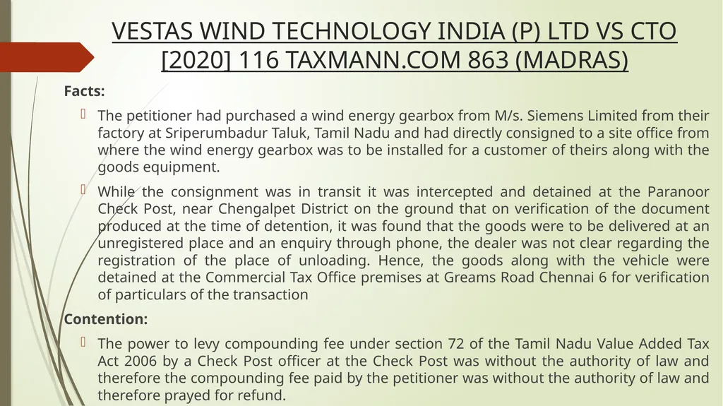 Important Judicial Pronouncements in GST CA - slide 106 of 132