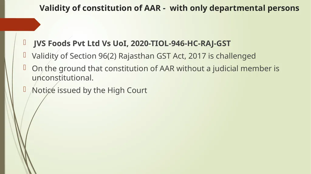Important Judicial Pronouncements in GST CA - slide 12 of 132