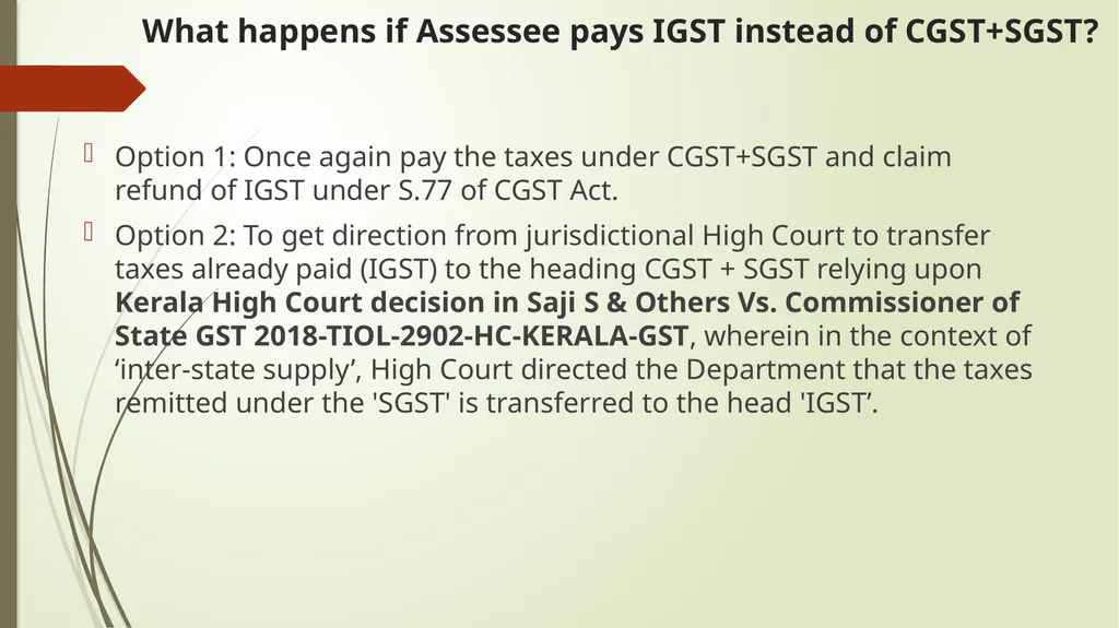 Important Judicial Pronouncements in GST CA - slide 131 of 132