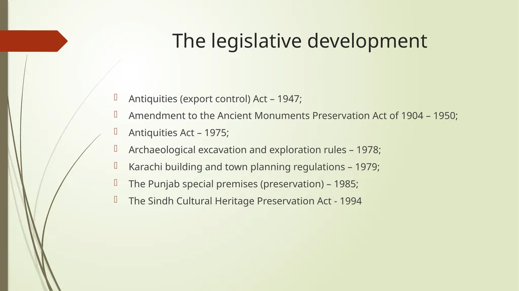 Lesson 11 Politics for cultural heritage - slide 27 of 40