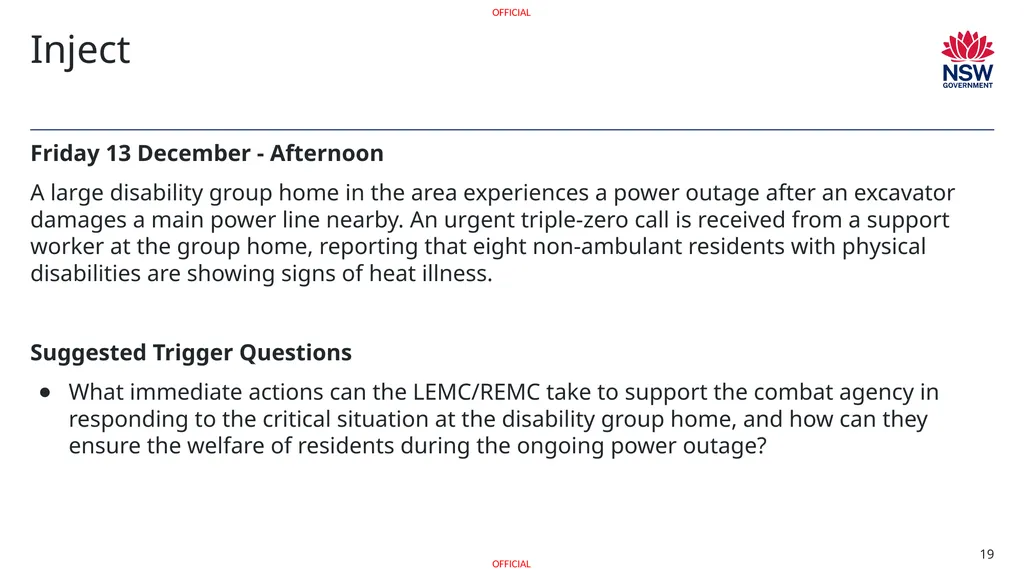 Exercise [INSERT NAME] Heatwave Discussion - slide 19 of 29