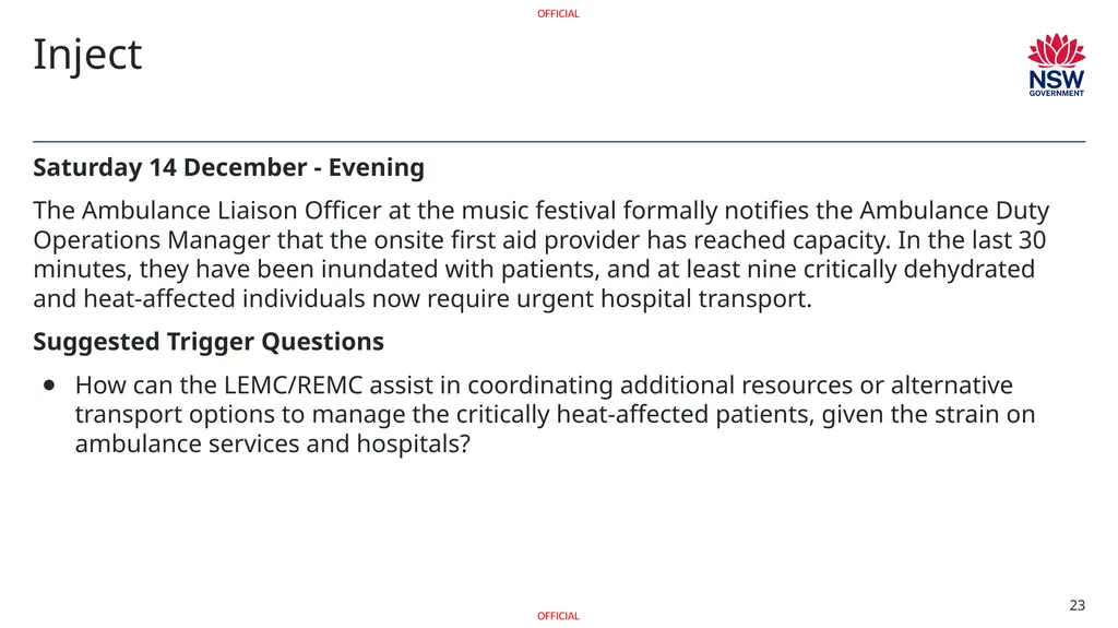 Exercise [INSERT NAME] Heatwave Discussion - slide 23 of 29