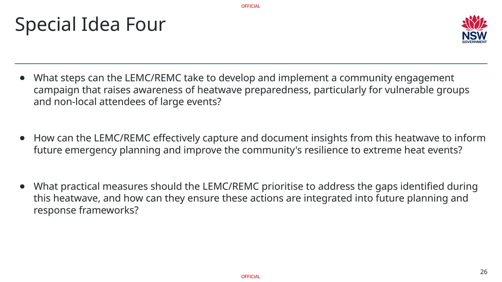 Exercise [INSERT NAME] Heatwave Discussion - slide 26 of 29