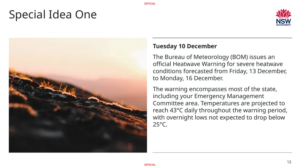 Exercise [INSERT NAME] Heatwave Discussion - slide 12 of 29