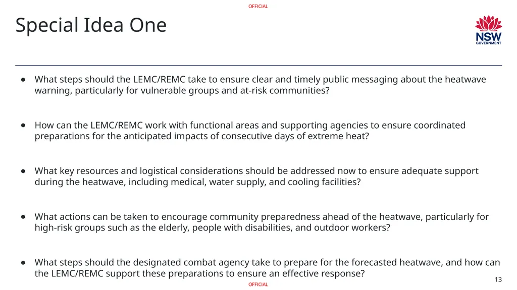 Exercise [INSERT NAME] Heatwave Discussion - slide 13 of 29