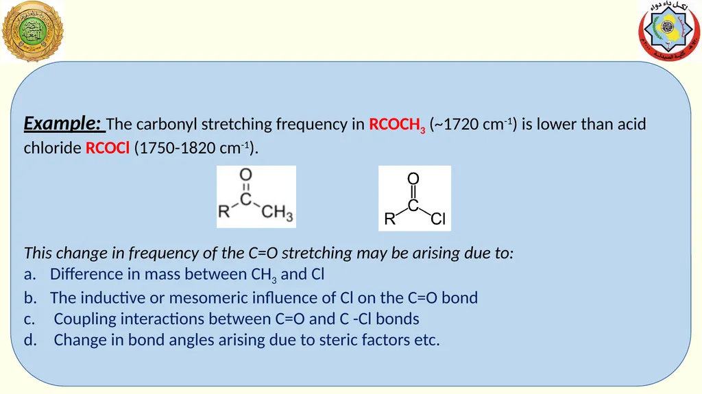Sample preparation and factors affect IR bands The - slide 13 of 14