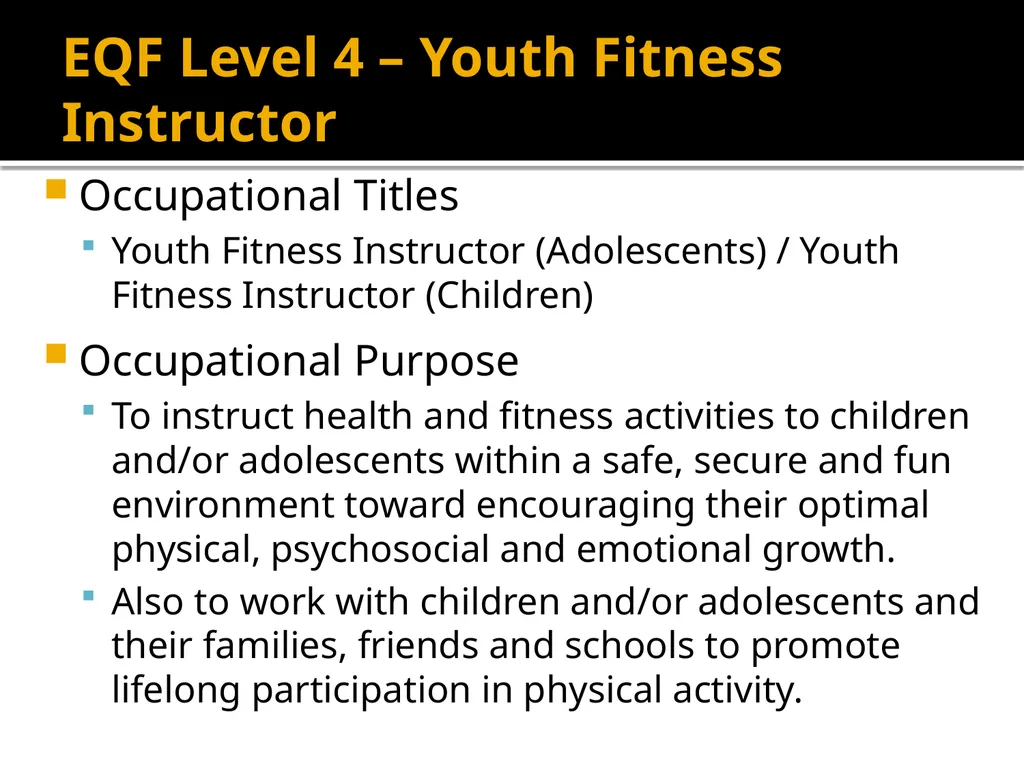 EHFA STANDARDS The EHFA Standards Council has - slide 10 of 19