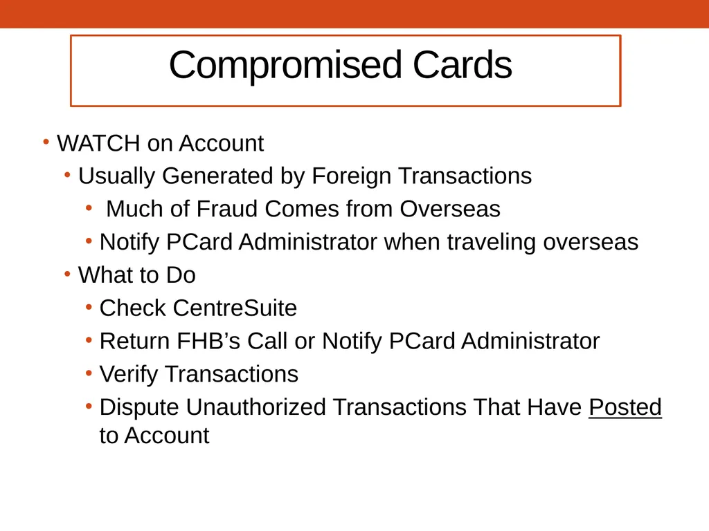 PCARD TRAINING for Cardholders Office of - slide 36 of 52