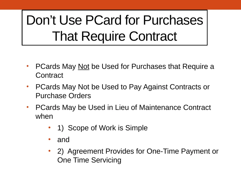 PCARD TRAINING for Cardholders Office of - slide 22 of 52