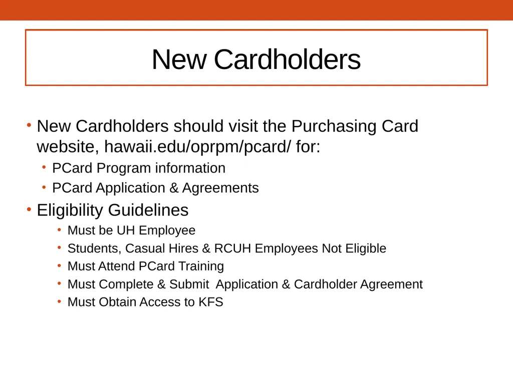 PCARD TRAINING for Cardholders Office of - slide 39 of 52