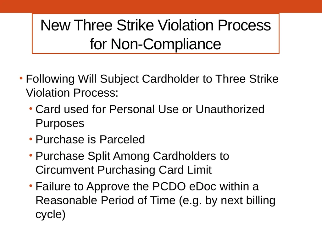 PCARD TRAINING for Cardholders Office of - slide 28 of 52