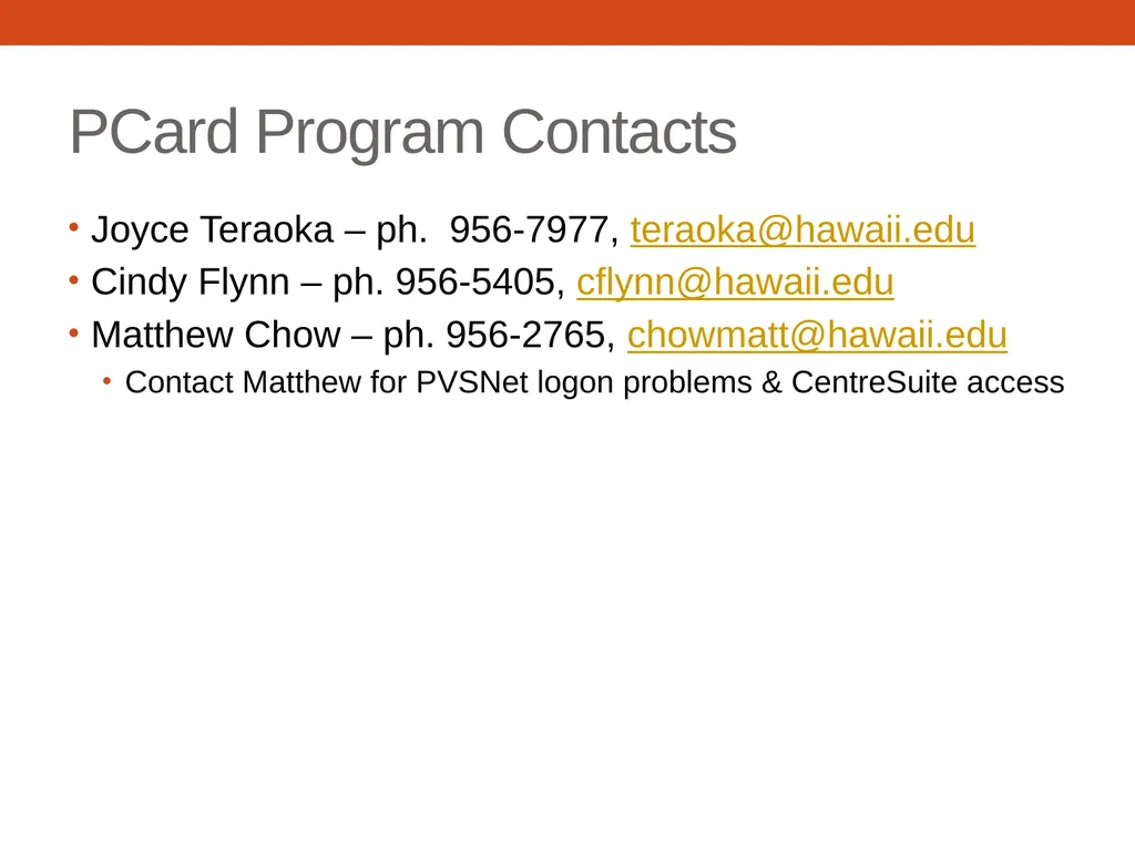 PCARD TRAINING for Cardholders Office of - slide 52 of 52