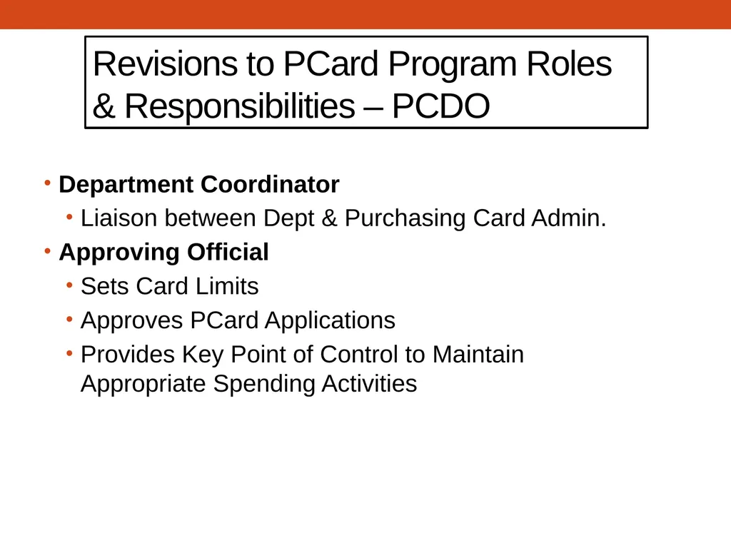 PCARD TRAINING for Cardholders Office of - slide 46 of 52
