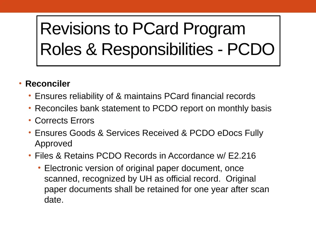 PCARD TRAINING for Cardholders Office of - slide 47 of 52