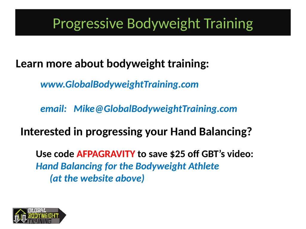 Presented by: Mike Fitch, Creator of Animal Flow & - slide 21 of 21