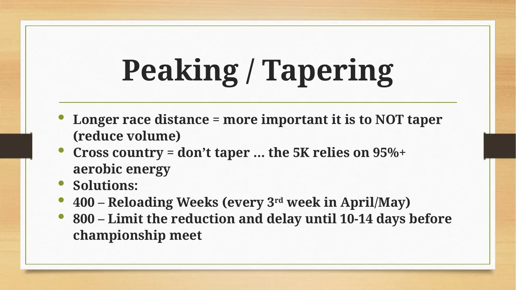 400 / 800 Meter Training for High School Athletes - slide 13 of 15